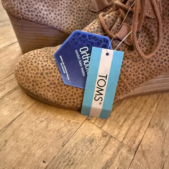 Women's Tom's Cheetah Suede Wedges (NWT) | Size 7 - Picture 6 of 6